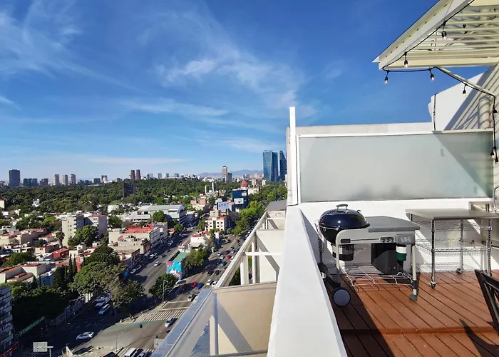 Apartamento View Penthouse Private Rooftop, Wi-fi 500mbps, Air Conditioning, Grill, Pool And Gym *