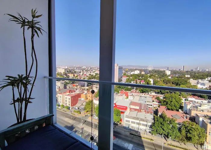 View Penthouse Private Rooftop, Wi-fi 500mbps, Air Conditioning, Grill, Pool And Gym * México DF
