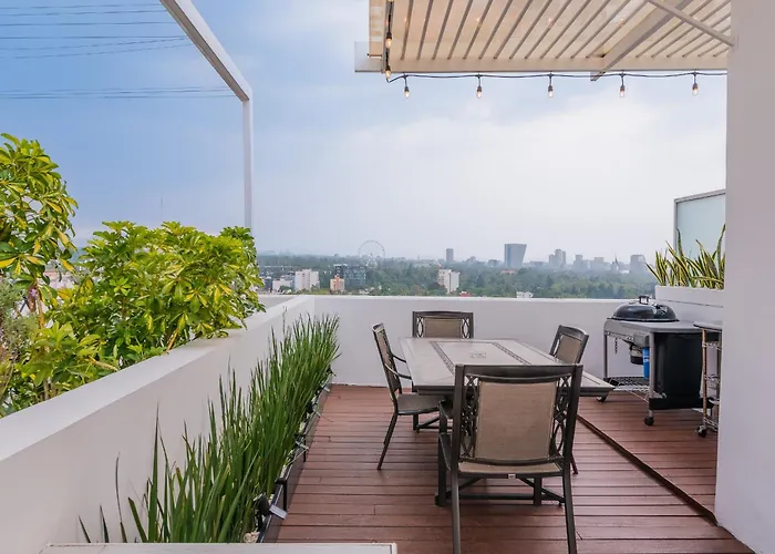 View Penthouse Private Rooftop, Wi-fi 500mbps, Air Conditioning, Grill, Pool And Gym *
