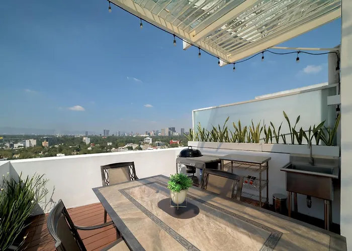 Apartamento View Penthouse Private Rooftop, Wi-fi 500mbps, Air Conditioning, Grill, Pool And Gym *
